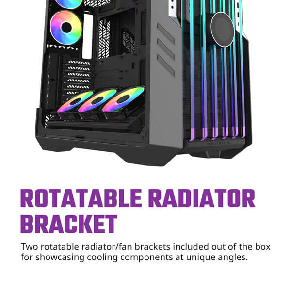 Cooler Master HAF 700 EVO ARGB Grey E-ATX Full Tower Case